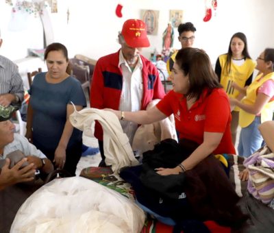 Visita Alicia López de Hernández albergues, asilos y hospitales