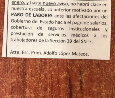 Suspenderán clases planteles escolares, este miércoles