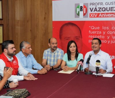 Rendirá homenaje el PRI al exgobernador Gustavo Vázquez