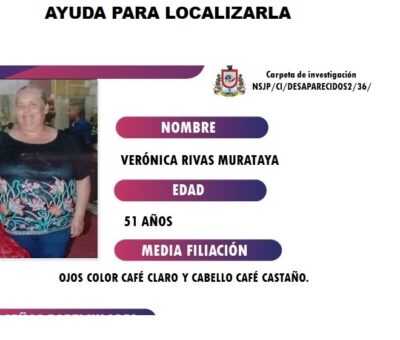 Ahora se busca a doña Verónica Rivas, de 51 años, de Tecomán