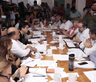 Reitera el gobernador Peralta a legisladores la legalidad en la adquisición de la ex zona militar