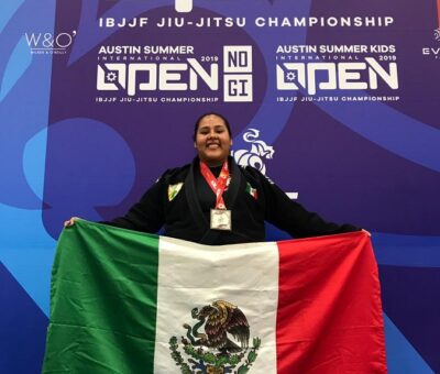 Gana Marianne Gaviño medalla de plata en abierto internacional de Jiu Jitsu