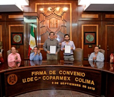 Unen fuerzas UdeC y Coparmex Colima en beneficio de los alumnos y la sociedad