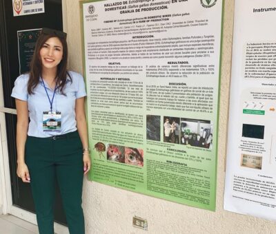 Alumnos universitarios estudian cierto tipo de pulga presente en aves