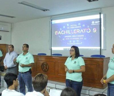 Realiza Bachillerato 9 primer festival de conocimiento