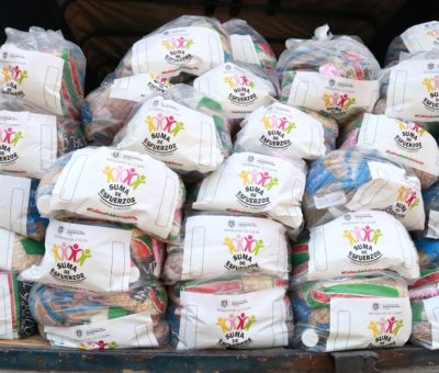 Universitarios donan mil despensas para apoyar en contingencia sanitaria