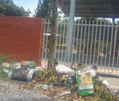 Por falta del servicio de recolección, en el Chamizal reportan cerros de basura