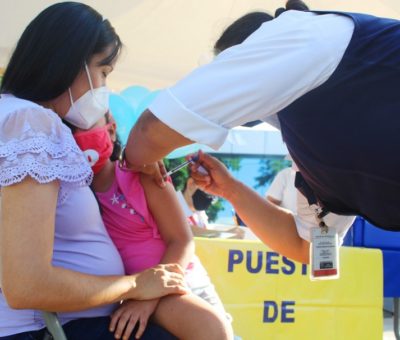 Habrá módulo especial para vacunar contra la influenza a menores de 5 años