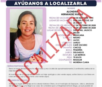 Desaparecida en Jalisco es localizada en Colima
