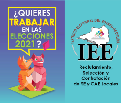 Abre IEE convocatoria para trabajar como Supervisor/a Electoral y Capacitador/a Asistente Electoral