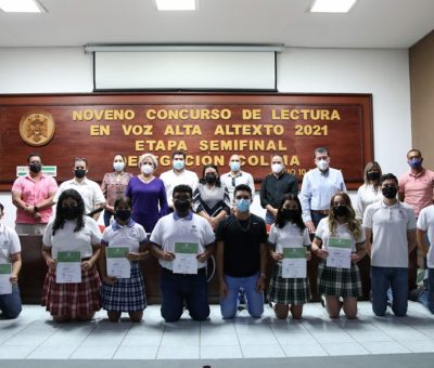 Realizan concurso de Lectura en Voz Alta en la delegación Colima