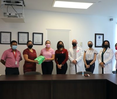 Dona Voluntariado insumos médicos al Instituto Estatal de Cancerología