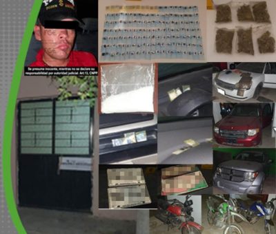 En Manzanillo, FGE asegura más de 150 bolsas de narcóticos y 6 vehículos