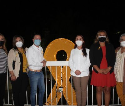 Participa Villa de Álvarez en Mes Dorado para concientizar sobre cáncer infantil