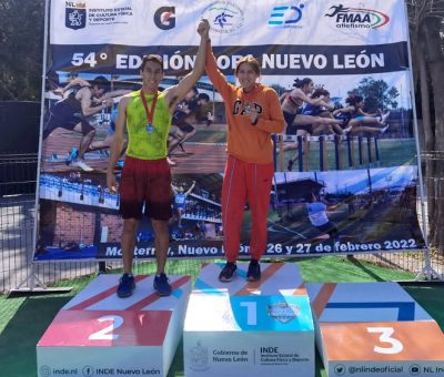 Oro y Plata para estudiantes universitarios en la Copa Nuevo León 2022 de atletismo