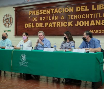Presentan De Aztlán a Tenochtitlán, de Patrick Johansson, en la FALCOM