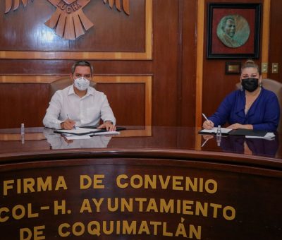 Acuerdan trabajar juntos UdeC y Ayuntamiento de Coquimatlán