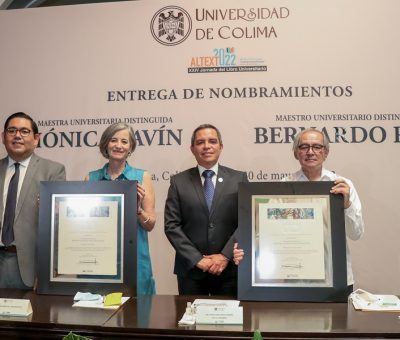 Mónica Lavín y Bernardo Ruiz, Maestros Universitarios Distinguidos de la UdeC