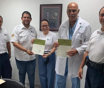 Impartió UdeC curso de brigada de protección civil, en el Centro Médico