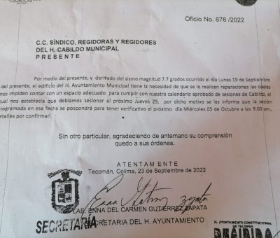 Mala decisión de Elías Lozano sesionar hasta en 15 días: Regidor Roberto Verduzco