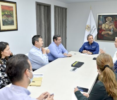 Realiza secretario de Desarrollo Económico Francisco Rodríguez visita al rector