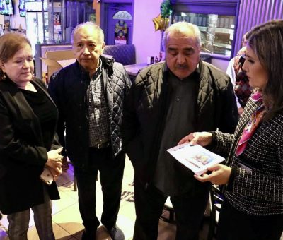 Margarita Moreno hace equipo con migrantes para beneficio del municipio capitalino
