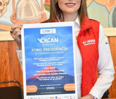 Margarita Moreno anuncia foros Constitución, Madero, Catedral y Presidencia del Festival Internacional del Volcán