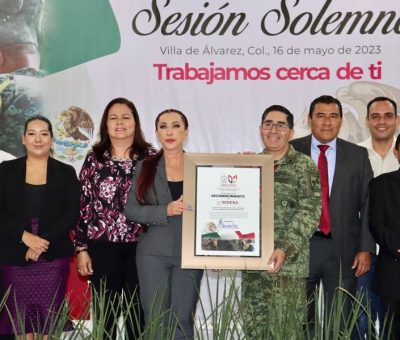 Villa de Álvarez homenajea y agradece a Ejército Mexicano