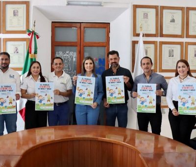 La presidenta Margarita Moreno presenta la campaña “El trabajo no es juego de niñas y niños”