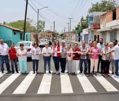 Margarita Moreno cumple a vecinos con rehabilitación de calle Dr. Miguel Galindo 