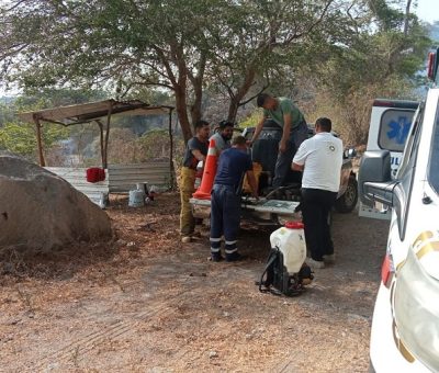 Sofocan PC de la Villa y Bomberos Colima incendio en El Chivato