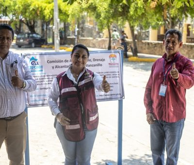 Griselda Martínez entrega nueva red de drenaje para la delegación de Santiago