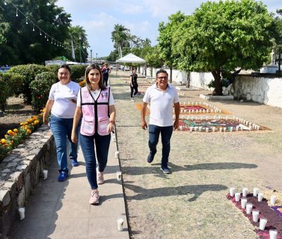 Todo listo para recibir a más de 10 mil visitantes en el Panteón de Colima: Margarita Moreno