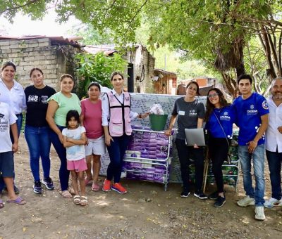 Margarita Moreno y  Cadena A.C. llevan apoyos a familias damnificadas por ‘Lidia’