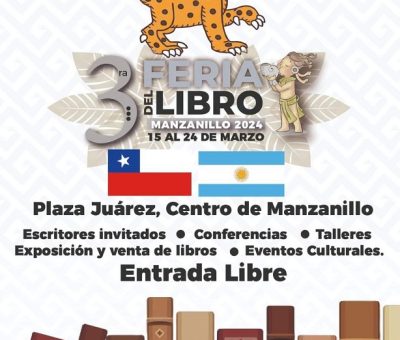 La Feria del Libro Manzanillo 2024 dará comienzo este fin de semana