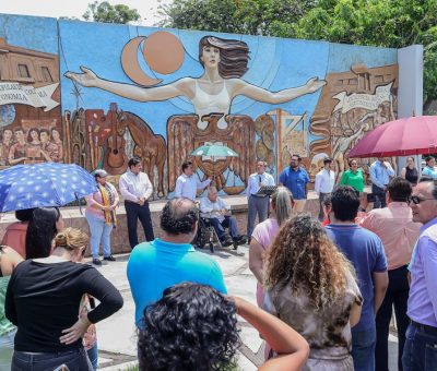 Revitalizan el mural “La Universidad”