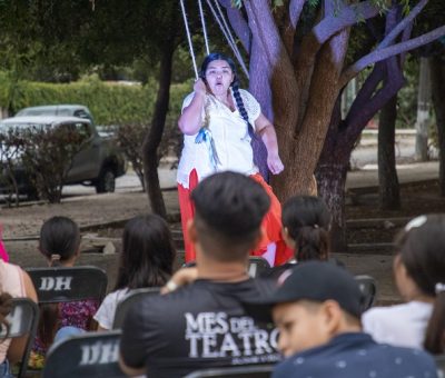 Lleva Teatro Ayuntamiento de Manzanillo a la comunidad de Nuevo Cuyutlán