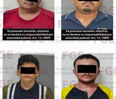 Al ser buscados por diversos actos delictivos, la FGE aprehende a 4 personas