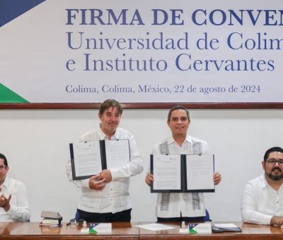 Firma UdeC convenio de colaboración con el Instituto Cervantes de España