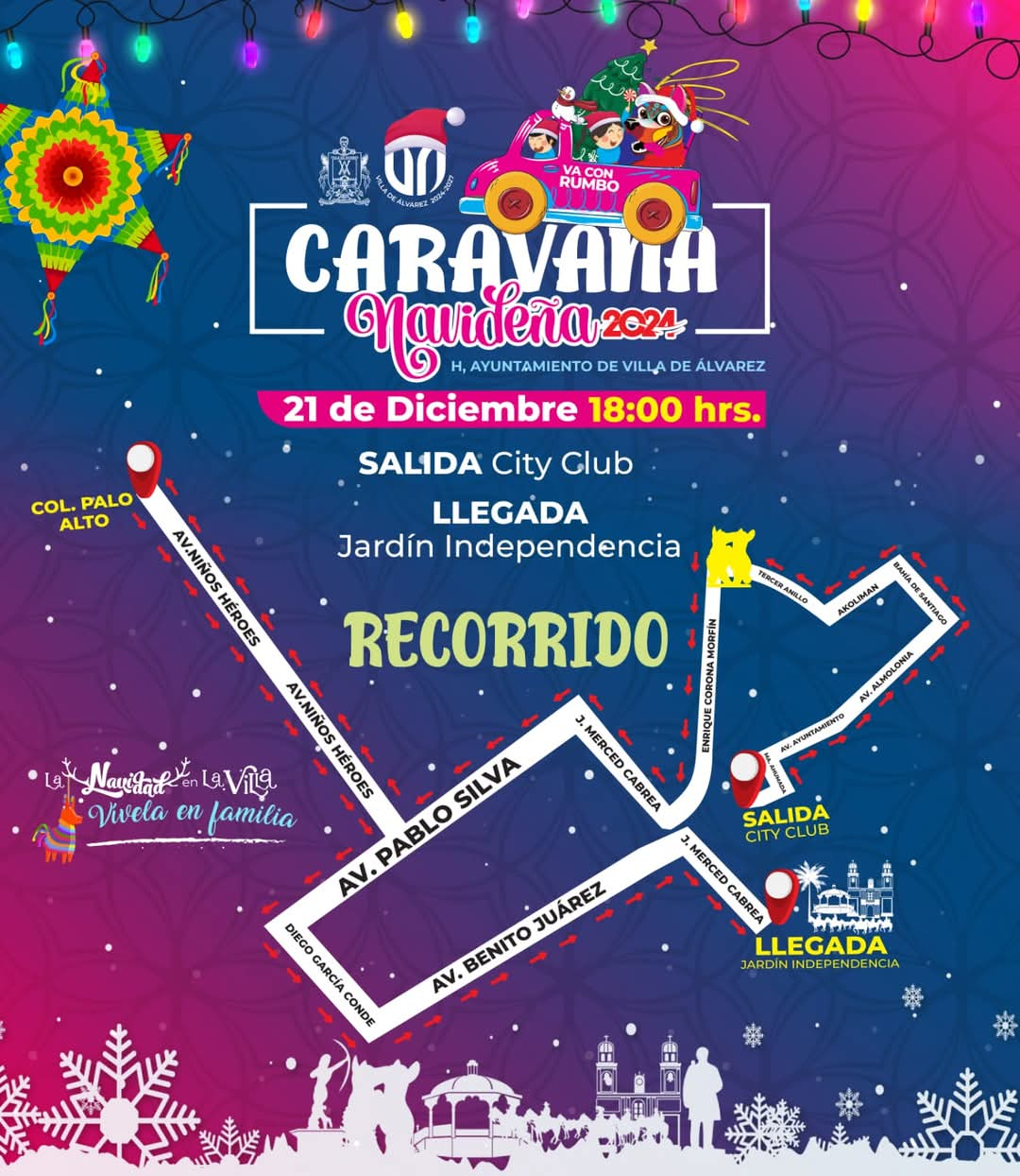 Invita Tey a presenciar Caravana Navideña