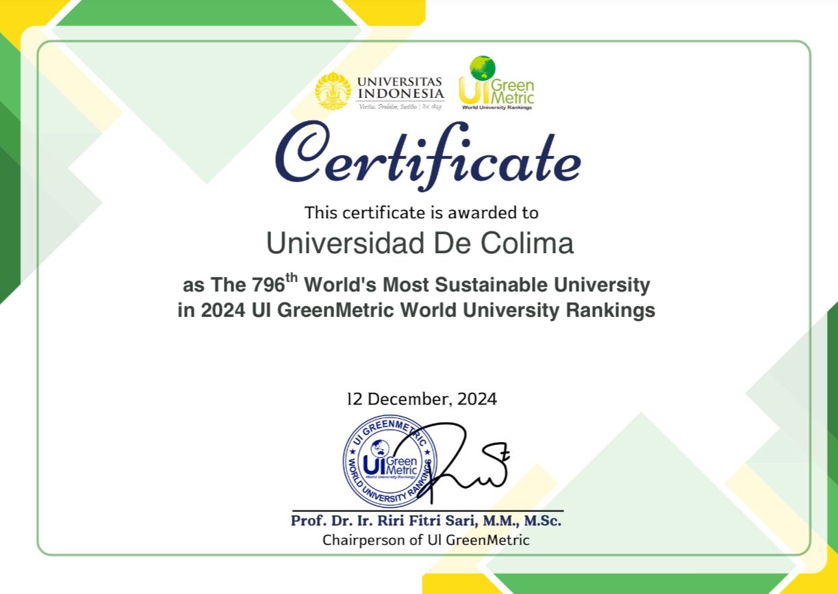 Ingresa UdeC al prestigioso ranking mundial UI GreenMetric