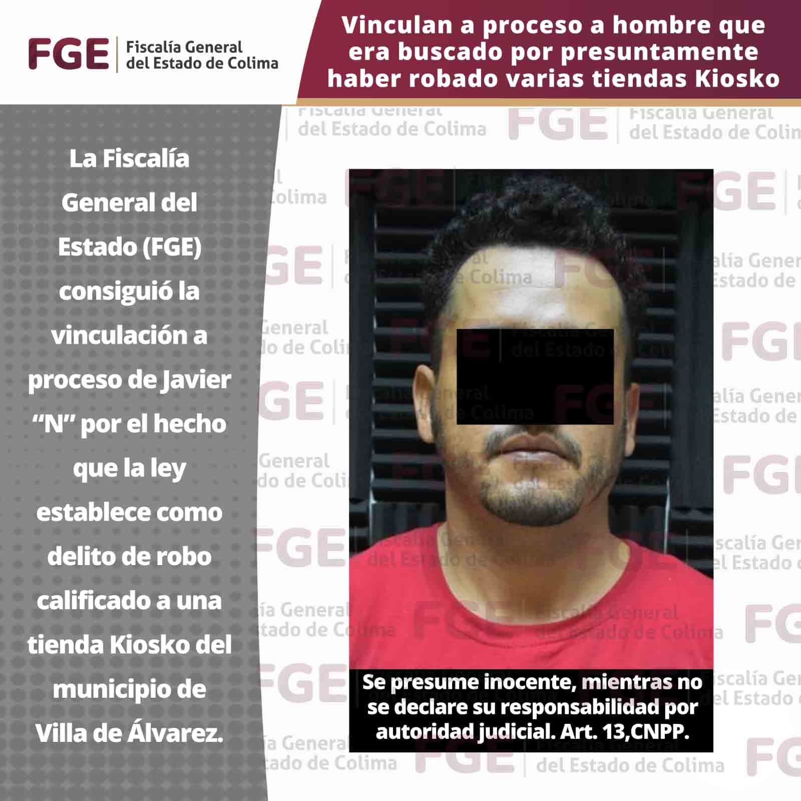 Vinculan a proceso a hombre que era buscado  por presuntamente haber robado varias tiendas Kiosko  