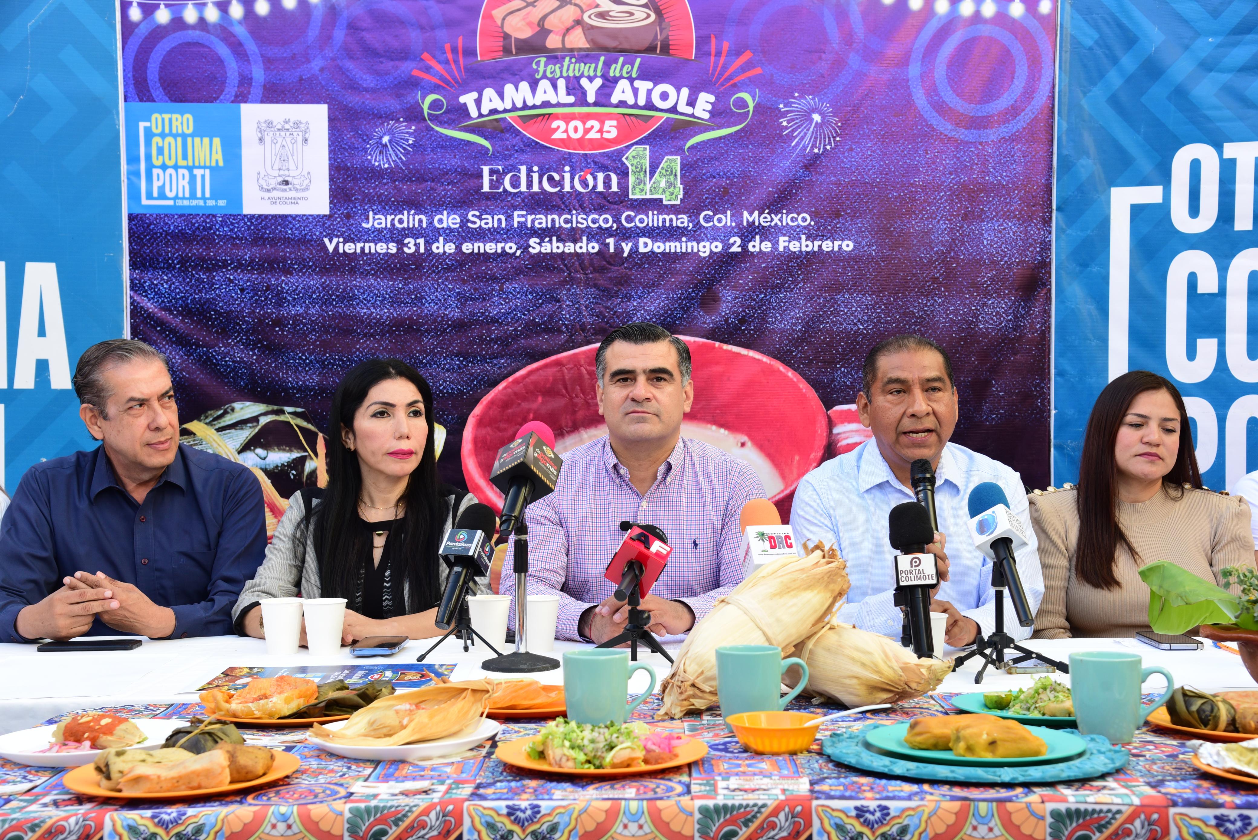 Anuncian Riult Rivera la 14ª Edición del Festival del Tamal y el Atole en Colima