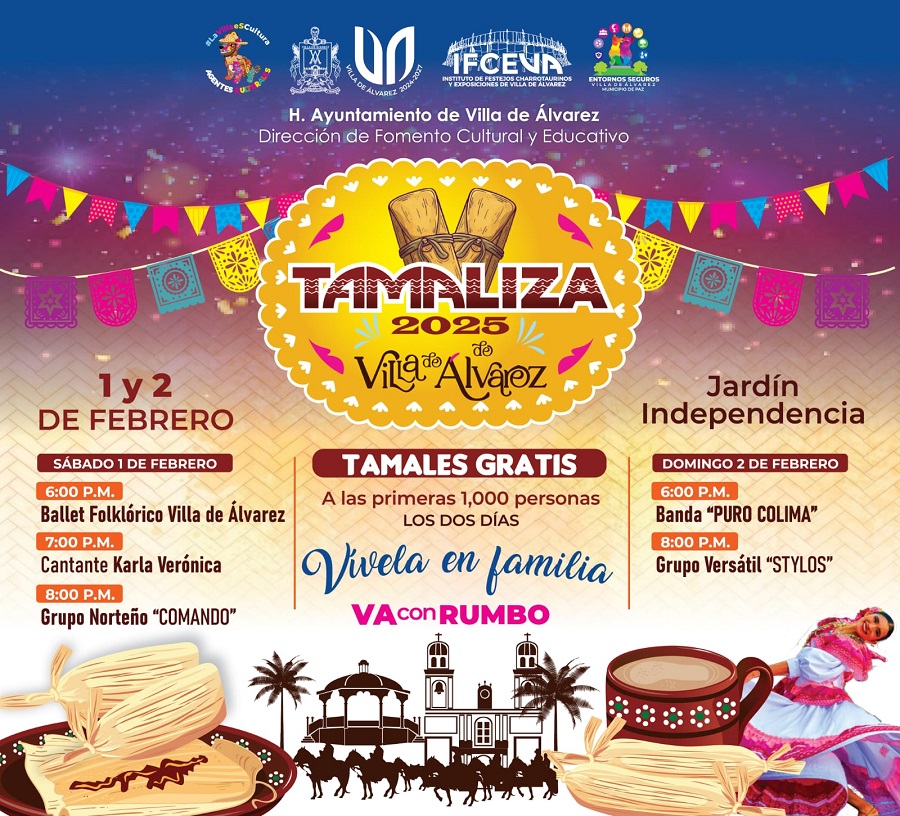 Invita Tey a la Tamaliza 2025 de Villa de Álvarez, donde habrá tamales gratis