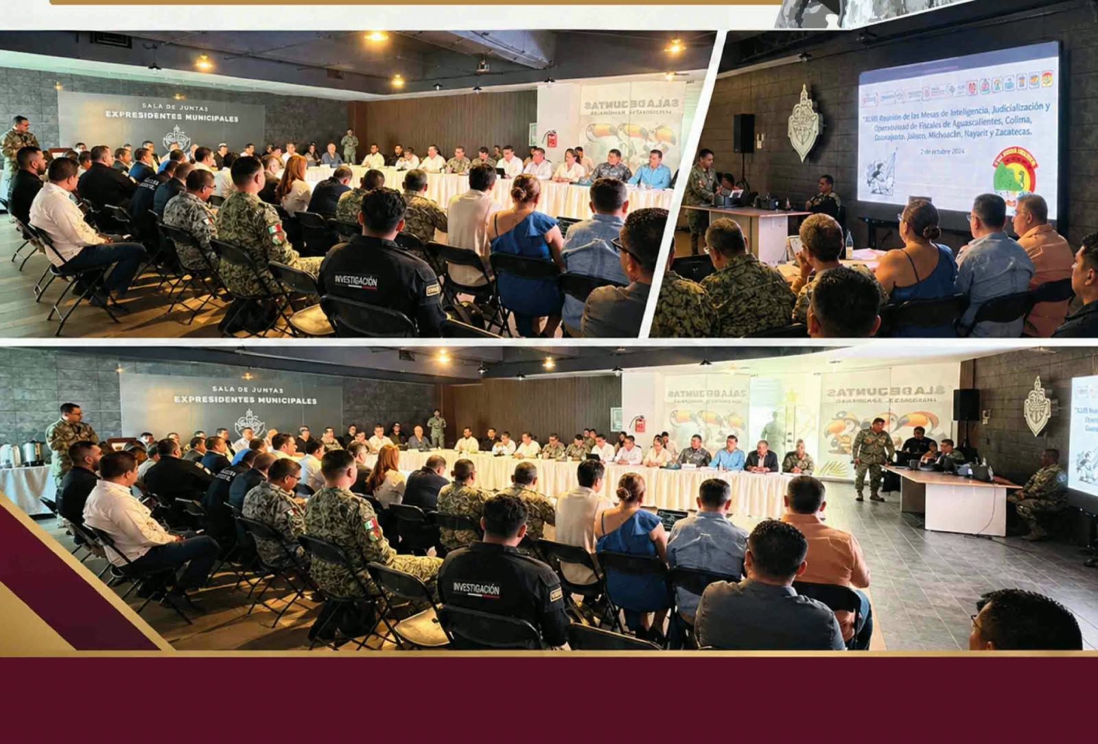 Fiscal General de Colima participa en reunión interestatal de Inteligencia, Judicialización y Operativa en Puerto Vallarta