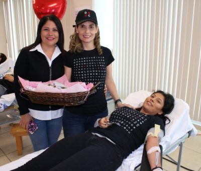 Realizan donación de sangre en el Complejo de Atención Integral a Grupos Vulnerables