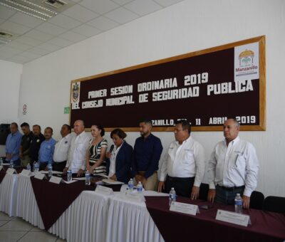 Se instaura el Consejo Municipal de Seguridad Pública en Manzanillo