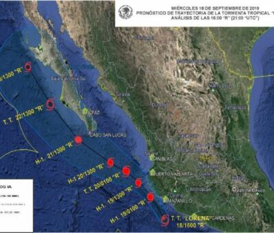 Activa Semar Plan Marina por tormenta tropical «Lorena»