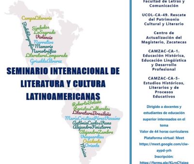 Realiza UdeC seminario Internacional de Cultura y Literatura Latinoamericanas