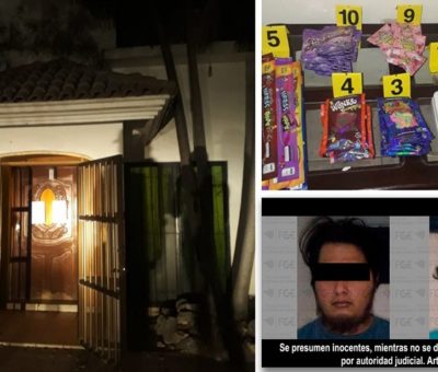 En Manzanillo, asegura FGE narcótico y detiene a dos hombres en cateo